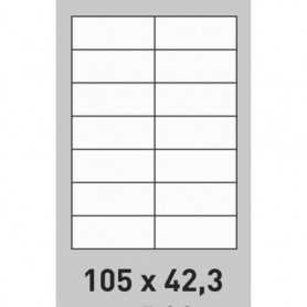 Étiquette 105 x 42.3 - boite de 100 planches A4