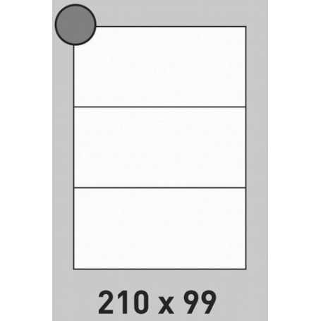 Etiquette Adhésive A5 Vélin en planche - 210 x 148,5 mm
