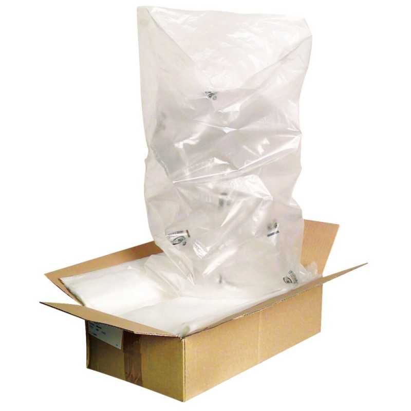 Sachets transparents polyéthylène avec fond carton blanc