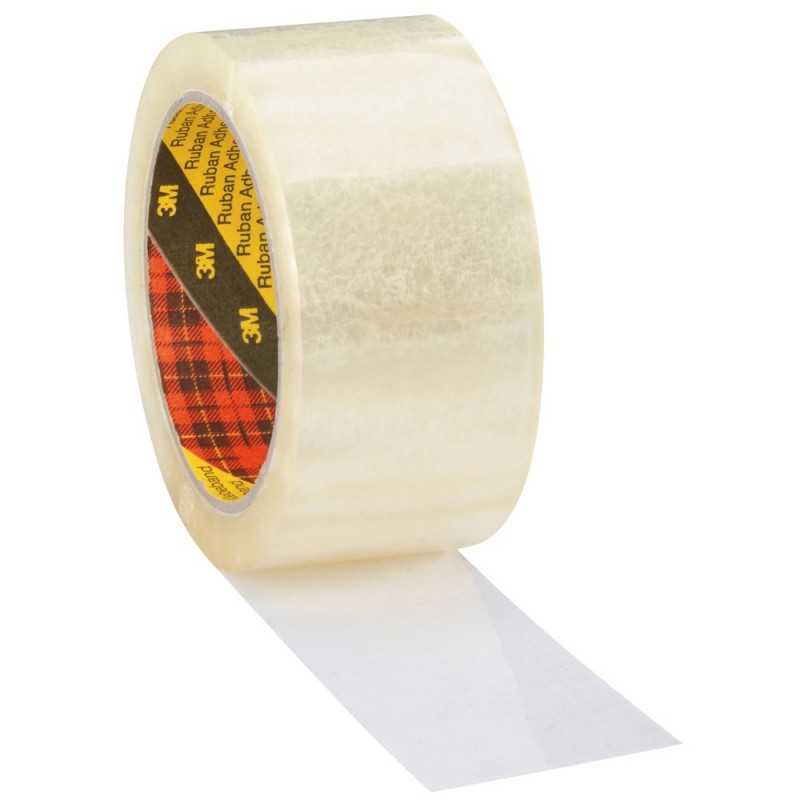 Scotch dérouleur avec ruban adhésif d'emballage, ft 50 mm x 20 m,  transparent