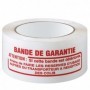 Ruban adhésif polypropylène silencieux BLANC - BANDE DE GARANTIE FR-ANG 48mmx100m