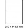 Étiquette adhésive vélin en planche 210 x 148-5mm