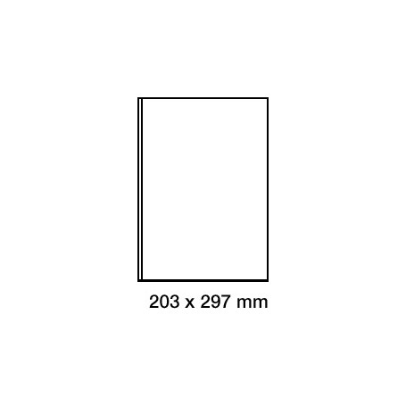 Étiquette adhésive vélin en planche 203 x 297mm