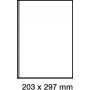 Étiquette adhésive vélin en planche 203 x 297mm