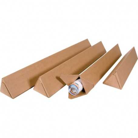 Tube carton triangulaire longueur 750mm