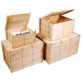 Caisse bois contreplaqué Mussy® - Paquet de 2 1155 x 590 x 590mm