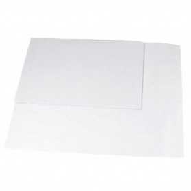 Papier kraft blanc frictionné en format 50 x 65cm