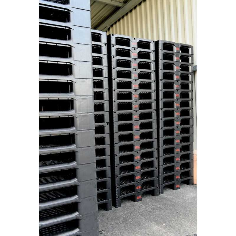 Palette plastique rackable renforcée - 1000 x 1200 x 160 mm