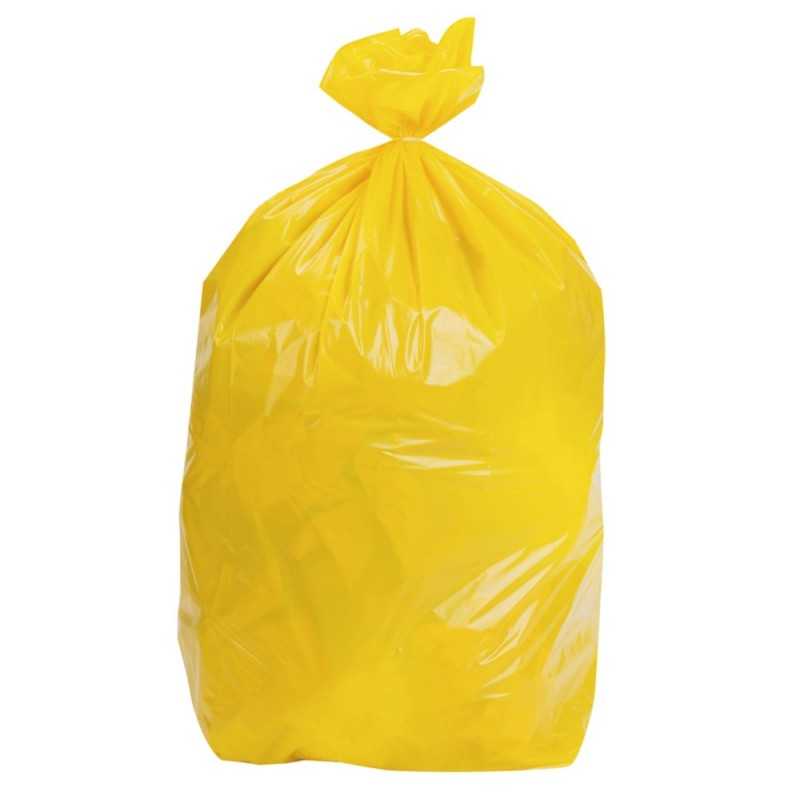 Sacs poubelles jaune 30 litres épaisseur 25µ