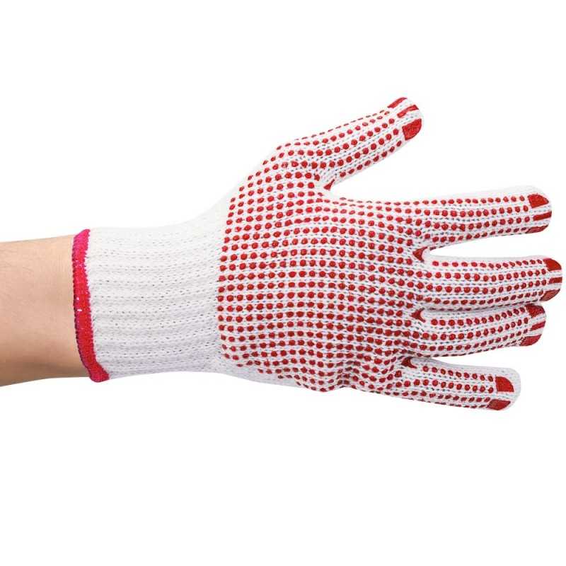 Gants blancs tricot à picots