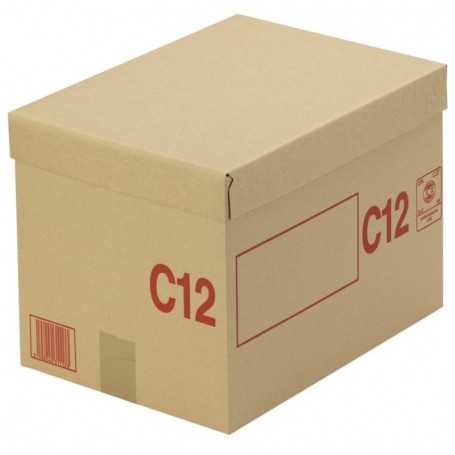 Petite Boîte de rangement en Carton A5+ avec couvercle - Jaune