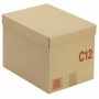 Caisse carton palettisable C avec couvercle 400 x 300 x 300 mm