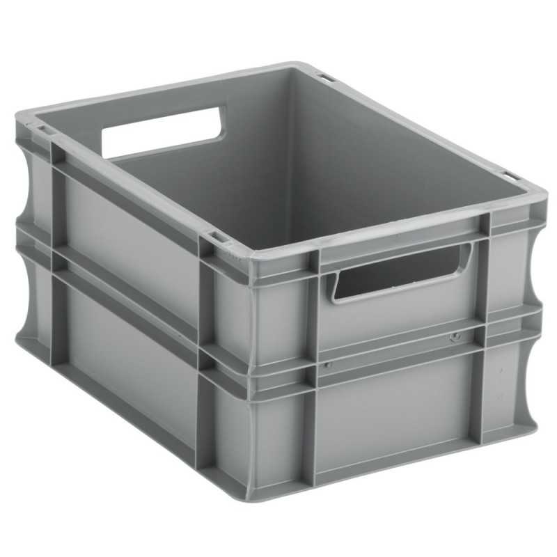 Bac Gerbable Provost 132L Gris – 80 X 60 X 32 Cm, Polypropylène Alimentaire – Pour Stockage Industriel, Manutention, Palettes Europe - 9