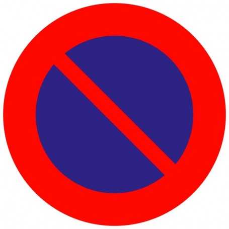 Panneau d'interdiction - DÉFENSE DE STATIONNER
