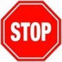 Panneau d'interdiction - STOP
