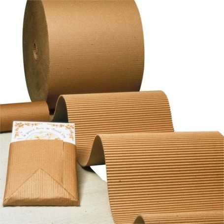Rouleau papier Kraft recyclé, carton ondulé pour emballage colis