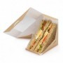 Boîte sandwich triangle kraft 124 X 83 X 124mm