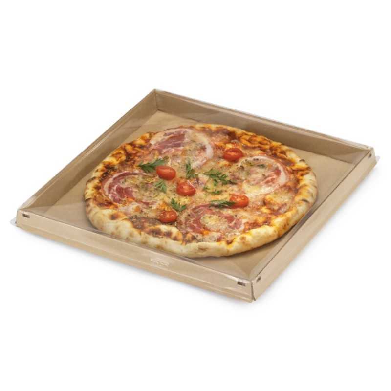 Boîte à pizza extensible et réutilisable - Avec couvercle - Pour