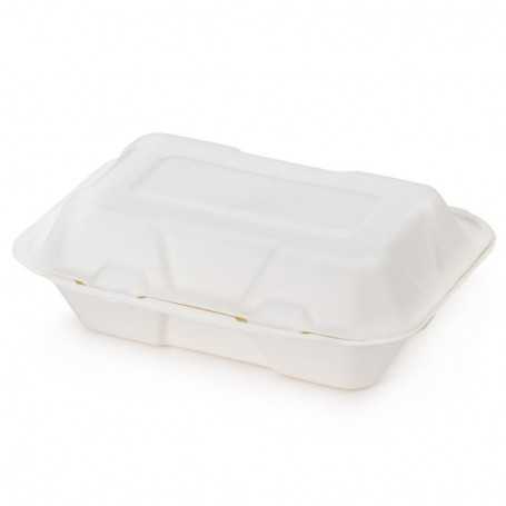 Barquettes En Pulpe De Cellulose 40 Pièces – 1200 Ml, 23x16.5 Cm, Biodégradables, Pour Micro-ondes, Four, Congélateur
