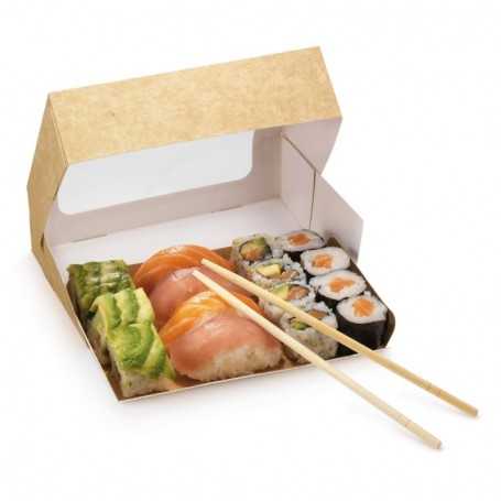Baguettes de sushi réutilisables en bois de bambou - Boutique de