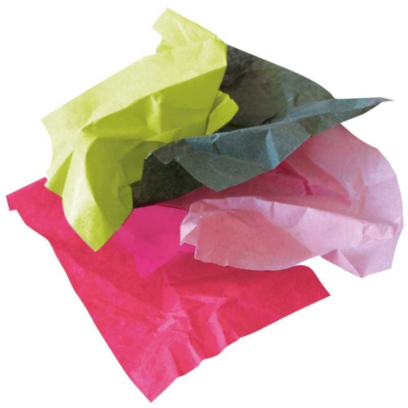 Papier de soie mousseline de couleur. Paquet de 480 feuilles
