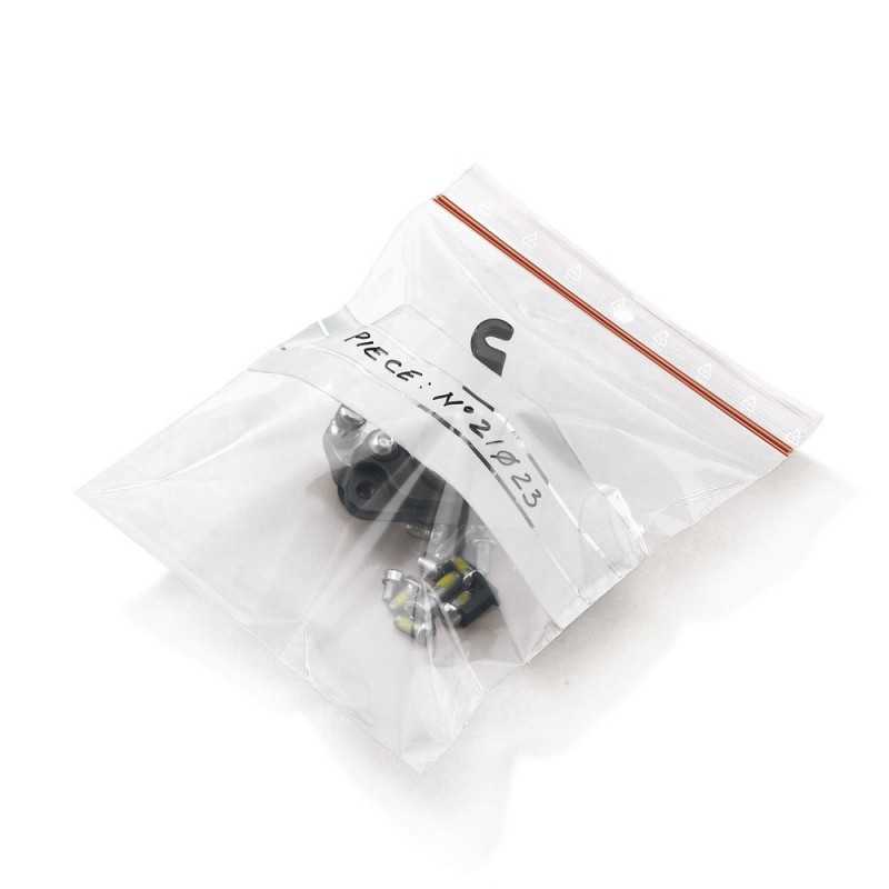 10 Sachets Zip Alimentaires 180x250 Mm - Qualité Pro 50 Microns (Normes UE)