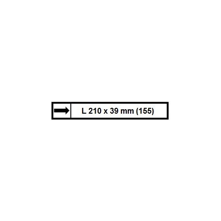 Étiquettes d'affranchissement Format 210 x 39 mm