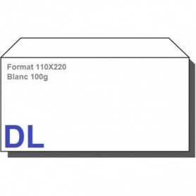 Type DL - Format 110x220 Blanc 100g