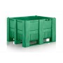 Caisse-palette plastique monobloc 1000 x 1200 VERT