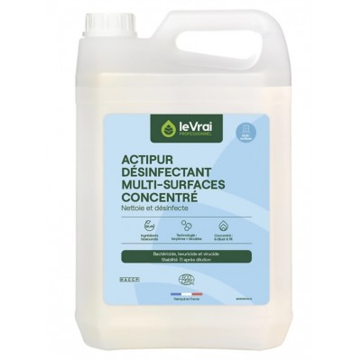 Dégraissant désinfectant multi-surfaces Le Vrai® - 5 L