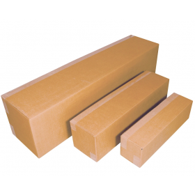 Caisse carton pour produit long - SIMPLE cannelure 600 x 150 x 150 mm