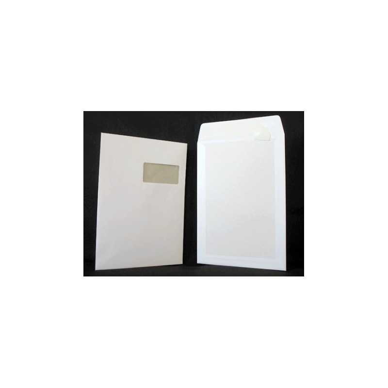 Type C4 - Format 229x324 - Blanc 120g - AVEC FENETRE 100x50