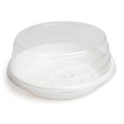 COUVERCLE POUR PLATEAU FDM recyclable 4-5 parts de forme RONDE 36 X 11 mm