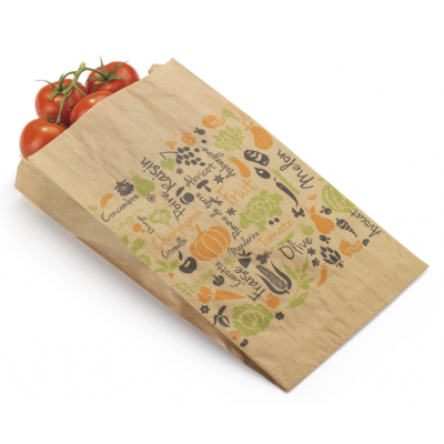 Sac primeur en kraft - 20 x 30 x 7 cm