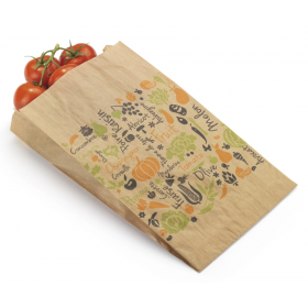 Sac primeur en kraft - 14 x 27 x 7 cm