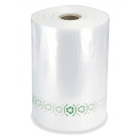 Gaine transparente en plastique recyclé 150 µ - PEBD RECYCLE 250 mm x 233 m