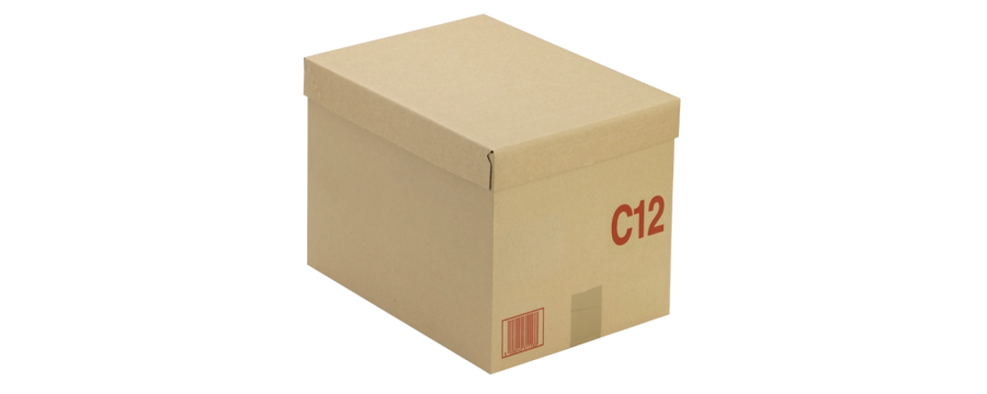 Caisse carton palettisable C avec couvercle