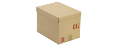 Caisse carton palettisable C avec couvercle