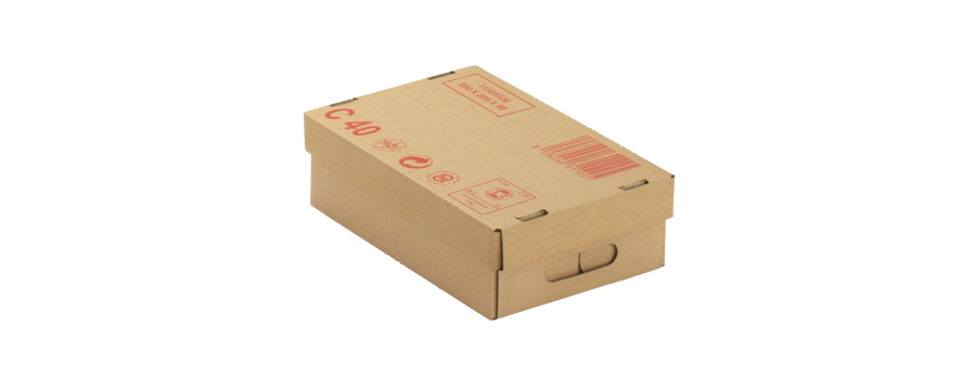 Caisse carton palettisable C40 avec couvercle