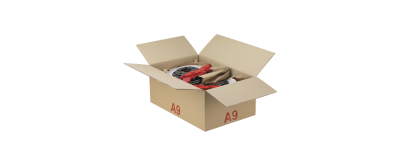 Caisse carton palettisable A  - Norme ECT  - Longueur de 300 à 600 mm