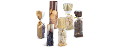 Sachet OPP glacé fond carton