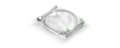 Sac plastique plat transparent recyclé 100 µ